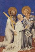 Andre Beauneveu, The Duc de Berry between his parron saints andrew and John the Baptist (mk08)